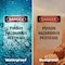 Signmission Poison Hazardous Pesticide Danger Sign, Vinyl Decal, 3.5in W x 5in L, 2PK OS-2PACK-DS-D-35-V-1979 - alternate 6